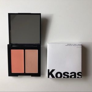Kosas Color & Light: Crème Cream Blush & Highlighter Duo - Velvet Melon (NIB)